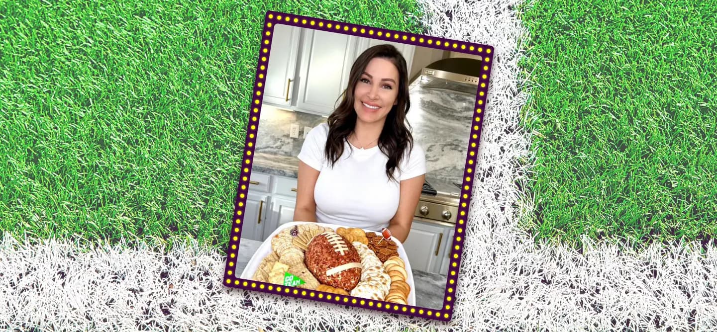 Celebrate the Super Bowl with this Jalapeño Popper Football Cheese Ball