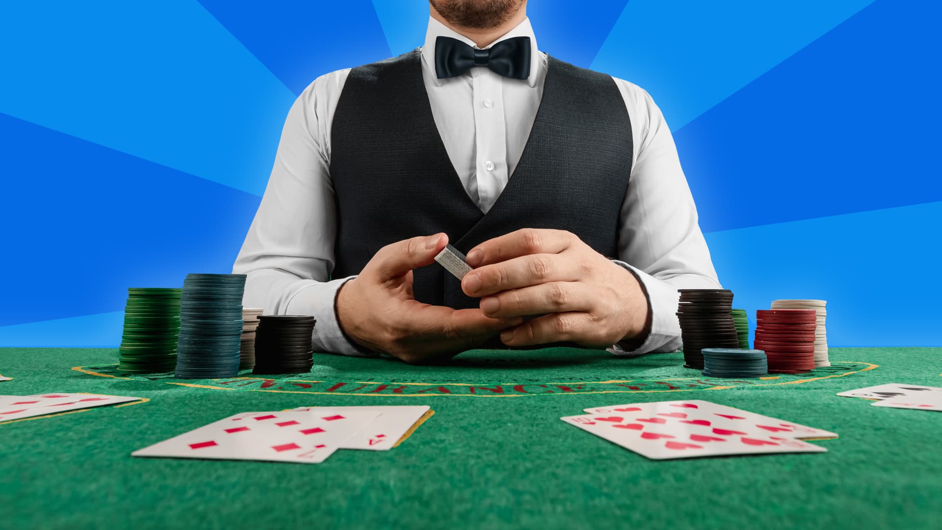 How many decks are used in Blackjack?