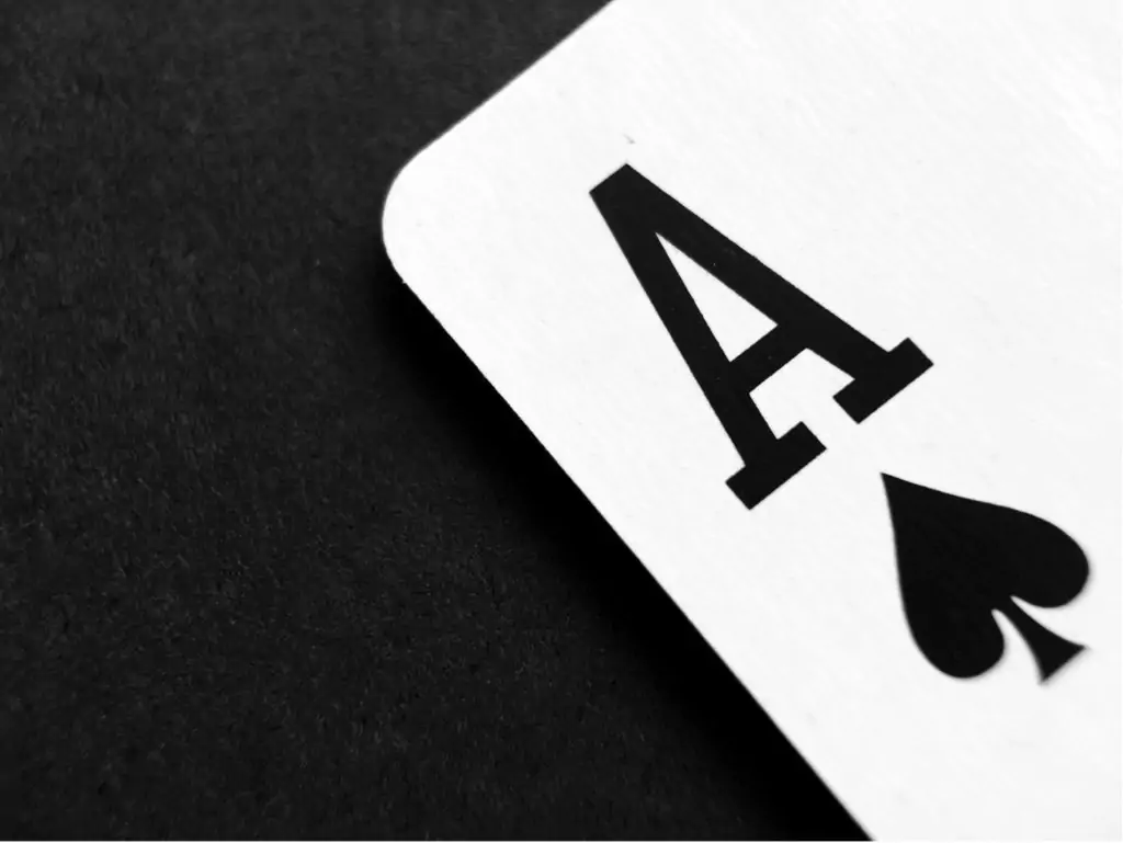 A black ace of spades