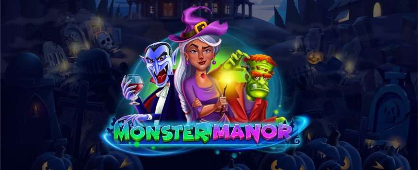 MONSTER MANOR halloween slots