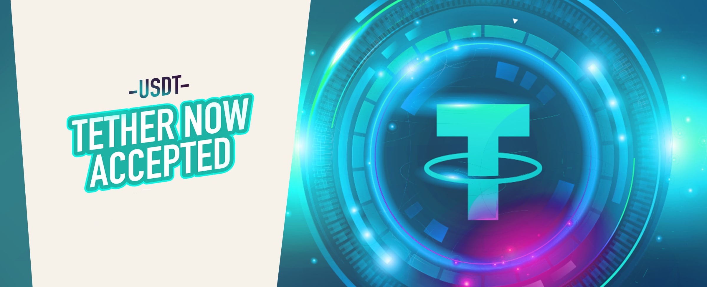 Now accepting Tether for deposits and withdrawals!