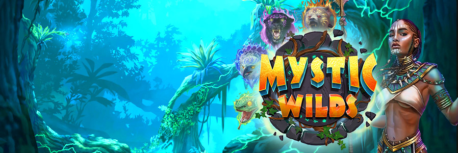 Play new slot Mystic Wilds at Cafe Casino today!