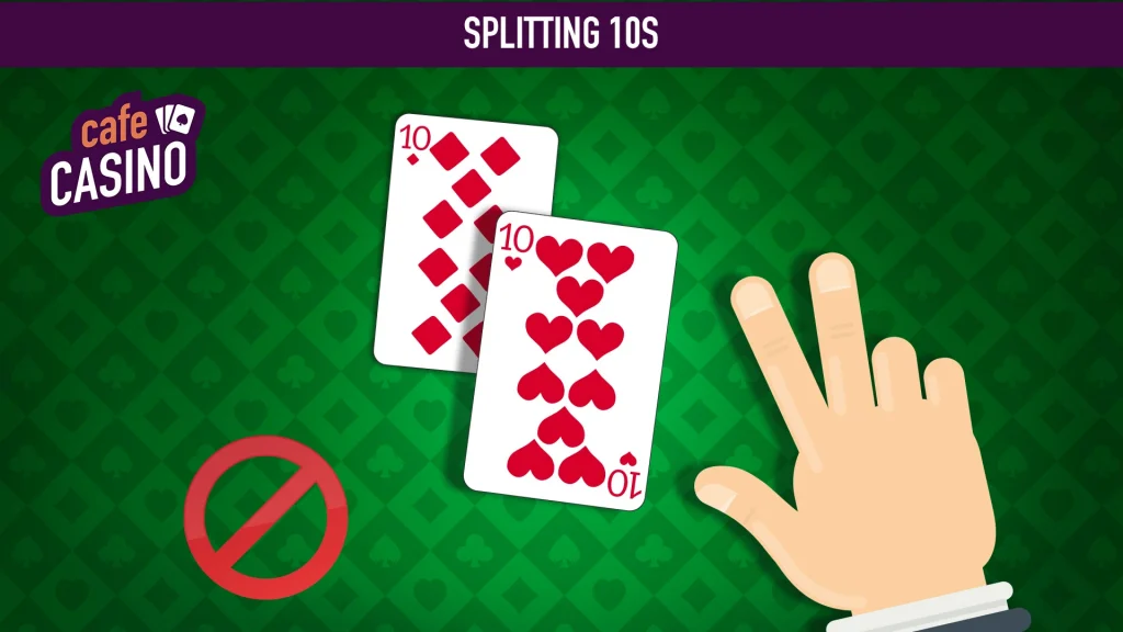 image of two 10s with a hand making the split gesture